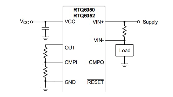 Application Circuit Diagram - Richtek RTQ6052 High-Side Current Shunt Monitor
